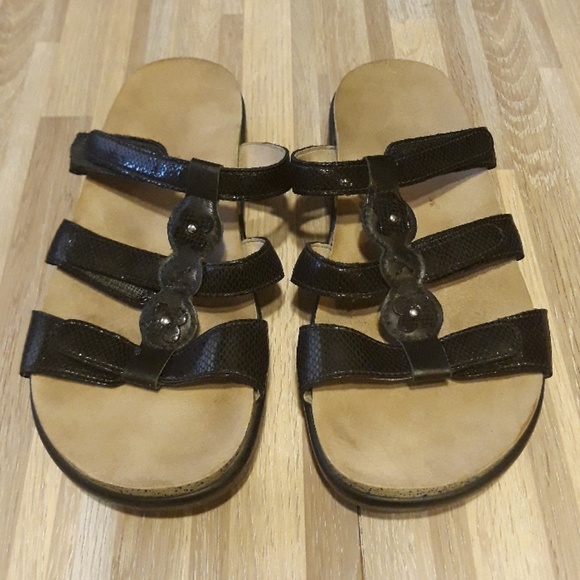 SAS Shoes - SAS Black Snake Naples Sandal Sz 7.5M